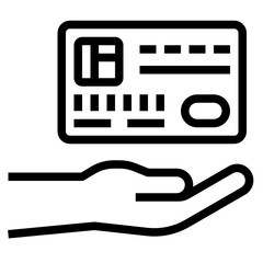 Credit Card outline icon