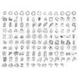 Ecology Doodle vector icon set. Drawing sketch illustration hand drawn line eps10