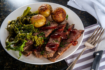 Canvas Print - Steak and Potatoes