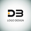 Letter d and b for logo company design