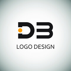 Wall Mural - Letter d and b for logo company design