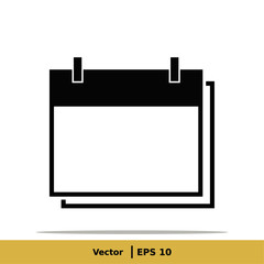 Calendar, Schedule, Date Settings, Appointment Icon Illustration. Date Sign Symbol. Vector Icon EPS 10