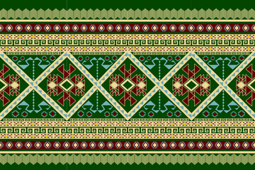 ethnic pattern, seamless, vector, art, design, background, fabric, thailand, wallpaper, style, texture, decoration, tile, traditional, pattern, fabric pattern ethnic, abstract, red, floral, vintage