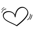 © SEASUN AND SVGcricut - Vector illustration Heart shape icon Hand drawn doodle style