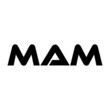 MAM letter logo design with white background in illustrator, vector logo modern alphabet font overlap style. calligraphy designs for logo, Poster, Invitation, etc.