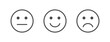 © Liubov - Feedback line art icons set. Review emoji reaction. Survey concept. Satisfaction scale. Business service. Consumer opinion. Customer design elements. Communication banner. Vector illustration