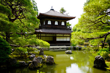 Canvas Print - Ginkakuji Temple in Kyoto.