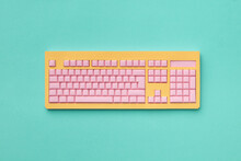 Papercraft Colorful Computer Keyboard.