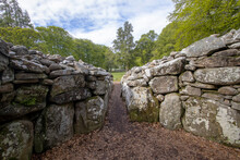 The Bronze Age Burial Site Of Clava Cairns In The Scottish Highlands, UK