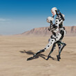 © Don Smith/Stocksy - Dancing robots in desert