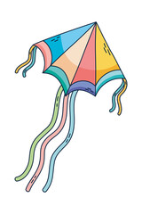 Canvas Print - colorful cute kite