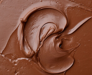 Wall Mural - melted chocolate background