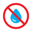 no water drop icon vector