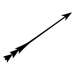 Arrow hand drawn vector illustration