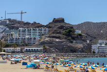The Village Of Puerto Rico And The Beach On Gran Canaria
