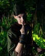 © ISliM - A large portrait of cosplay on Peter Pan against the backdrop of the woods at night