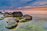 Fototapeta Morze - sunset over the sea