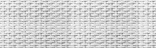 Panorama Of White Rattan Wooden Table Top Pattern And Background Seamless