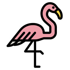 Sticker - flamingo