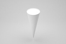 Ice Cream Cone Mockup On Soft Color Background