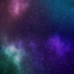 Wall Mural - Fantasy colors of nebulas and gas clouds in the galaxy