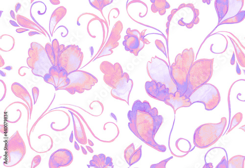 Tapety Eklektyczne  paisley-akwarela-kwiatowy-wzor-plytki-z-kwiatow-flores-tulipanow-lisci-orientalny-tradycyjny-recznie-malowany-kolor-wody-kaprysny-bezszwowy-nadruk-do-projektowania-ceramicznego-abstrakcyjne-indyjskie-tlo-batikowe