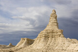 Fototapeta Sawanna - The limestone plateau of Akkergeshen (or Akkegershin) in Atyrau region, Kazakhstan.