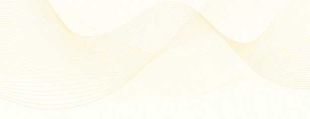 Wall Mural - Light yellow watermark. Waves of subtle lines. Net pattern, guilloche. Flowing squiggle curve. Vector modern background. Abstract design for cheque, banner, gift card, certificate, landing page. EPS10