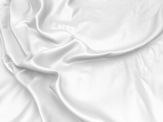 White fabric texture background. Luxury cloth background