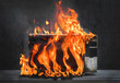 © justoomm - Microwave oven burns, house fire due to improper operation, spontaneous combustion of faulty appliances