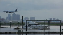 Boston Harbor Boat Jet Landing