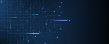 Abstract Tech Background. Futuristic Technology Interface