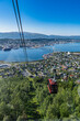 © Michael Runkel/Westend61 - Norway, Troms og Finnmark, Tromso, Coastal city seen from cable car of Fjellheisen aerial tramway