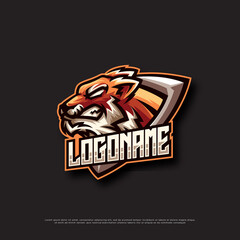 Poster - tiger mascot logo design