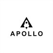 apollo rocket go to space logo,launch start vector template