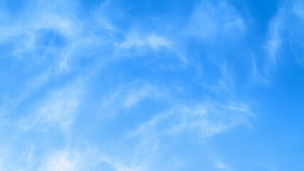 Wall Mural - blue sky with beautiful natural white clouds