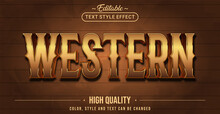 Editable Text Style Effect - Western Text Style Theme.