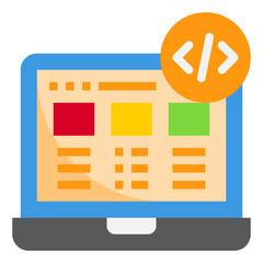design code flat style icon