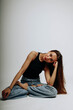 © Ольга Клочко - woman sitting on floor