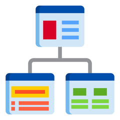 Chart flat style icon