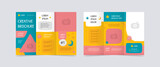 Fototapeta  - playful trifold brochure design templates