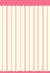 Sticker - Pink vertical stripes pattern background