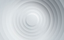 Abstract White Background Circle Layers Dimension