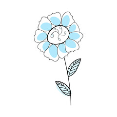 Poster - Doodle Sketch Flower