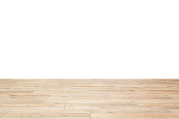 wooden floor on white background.