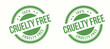 Cruelty Free round stamp on white background. Cruelty-Free stamp