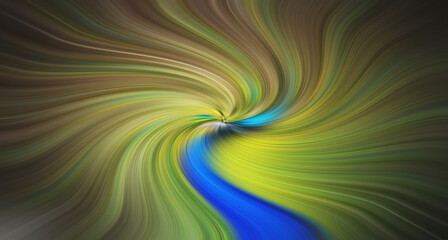 Abstract twirl style digital background, waves light gradient circle shape wallpaper illustration