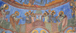 Frescoes on the walls of Akhtala church in Armenia
