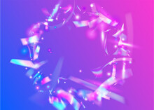 Kaleidoscope Background. Transparent Glitter. Retro Flyer. Festive Foil. Violet Disco Sparkles. Carnival Effect. Shiny Festival Template. Luxury Art. Purple Kaleidoscope Background