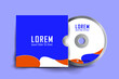 © Jahanullah - Cd cover design template. Cd cover design template. Luxury, Modern, Elegant, Professional Minimalist Business Cd cover with disk label design. Vector illustration